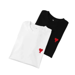 Camisola com coração vermelho para mulher
